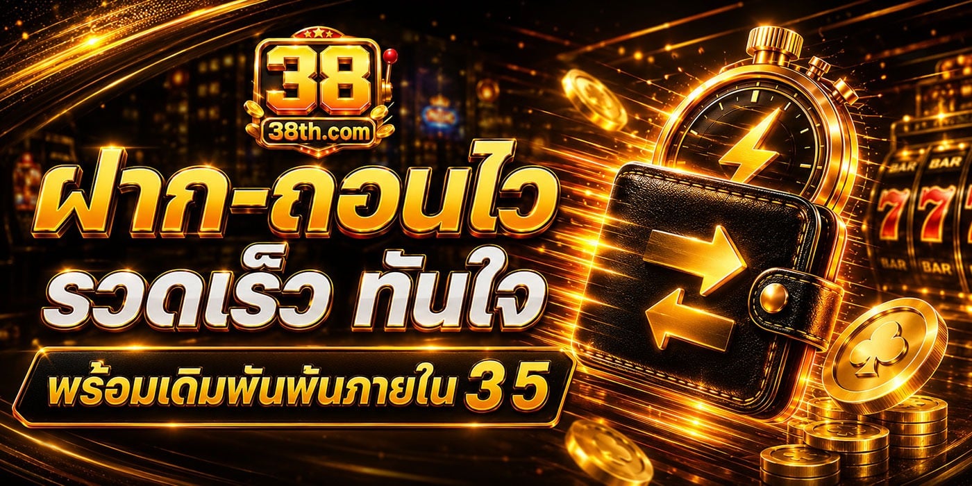 ฝาก-ถอนไว รวดเร็ว ทันใจ พร้อมเดิมพันภายใน 3 วิ